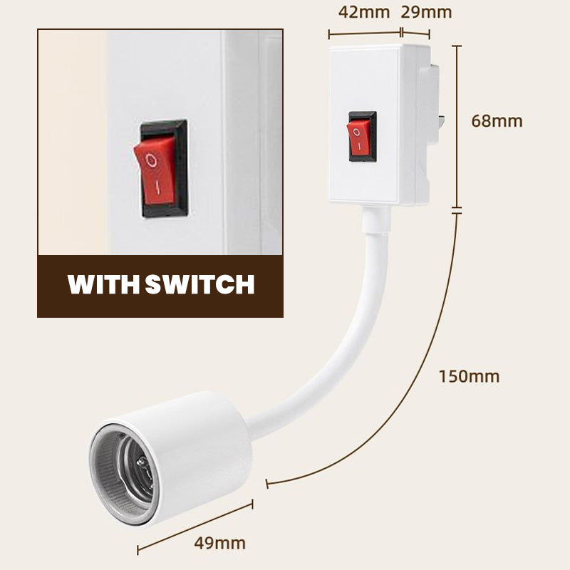 🌞High Power Bath Light Socket with Switch🌞