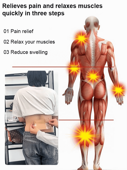⏳Time-Limited Sale 50% OFF⏰ Ginger Pain Relief Patches – Natural Heat Therapy for Aches & Stiffness | Stick It Where It Hurts! 💆‍♀️