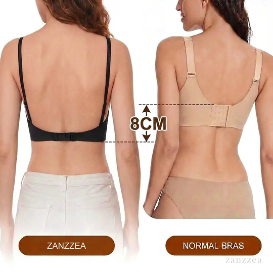 💞Deep V Low Back Backless Bra for A/B/C Cup - Seamless Invisible Bra