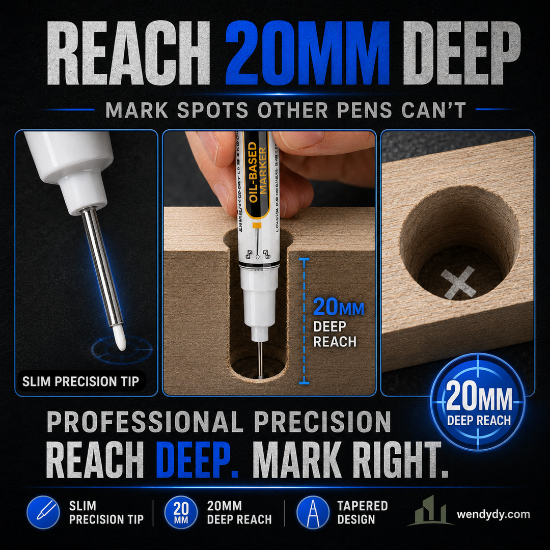 Precision Tip Quick-Dry Oil-Based Marker Pen-10pcs