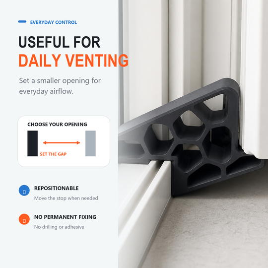 🔥Clearance price-Buy 1 Get 4 Free!🚪✨ Less Slamming--Secure Track Door Stop-5pcs