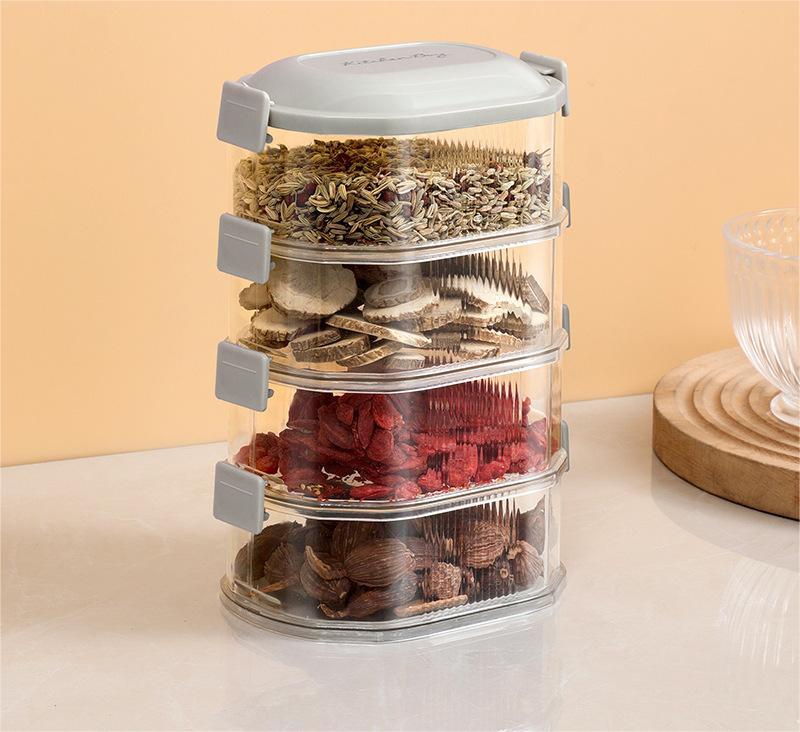 Kitchen Spice Organiser Stackable Food Sealers