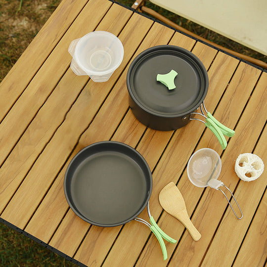 ⛺Pārnēsājams āra kempinga virtuves piederumu komplekts