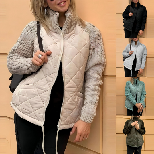 ✨2026 Collection at 57% OFF🎁Women's Knit Patchwork Puffy Jacket