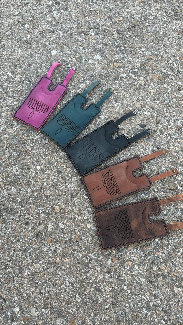 Western Boot Wallet with Snap Strap