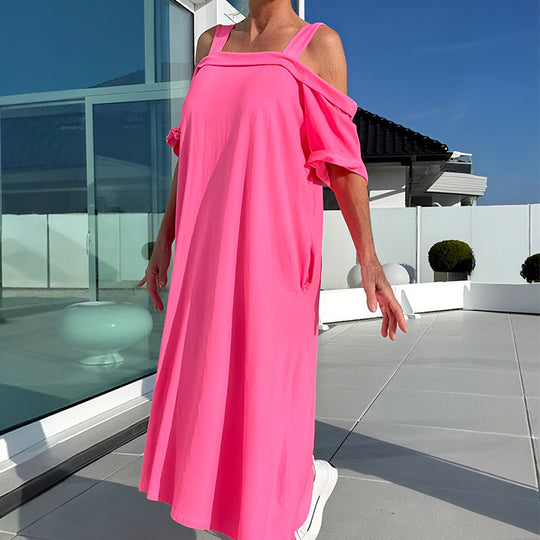 🏖️2025 Summer Specials🌴Women's Casual Cold Shoulder Maxi Dress