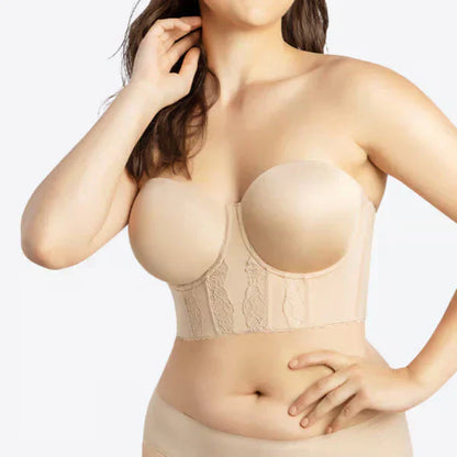 🌞Summer Sale 70% OFF🔥Women’s Low Back Strapless Bra - lift and shape