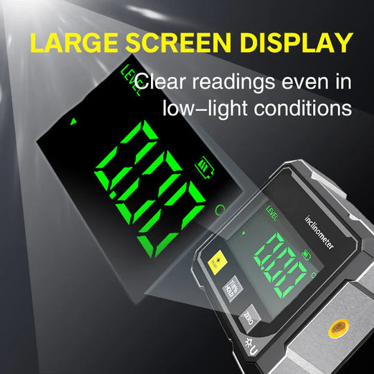 🏆Korlátozott ideig 50% kedvezmény🔧Pousbo® Mini LCD digitális dőlésmérő szögmérő✨