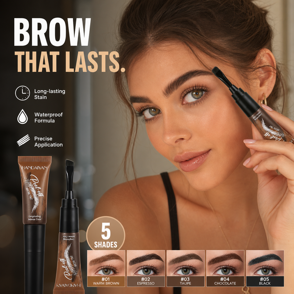💞Buy 1 Get 1 Free💞50K+ SOLD!🎨Waterproof Brow Tint – Peel‑off, easy apply. Covers greys, shapes perfectly. A brow game changer!🌟 2