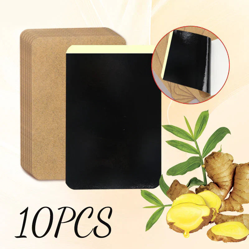 ⏳Time-Limited Sale 50% OFF⏰ Ginger Pain Relief Patches – Natural Heat Therapy for Aches & Stiffness | Stick It Where It Hurts! 💆‍♀️