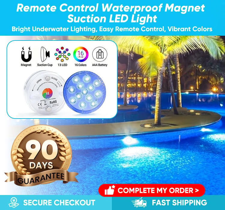 💥LIMITED-TIME 50% OFF! 🌈Submersible LED Pool Lights (RF Remote Control )