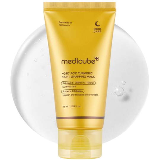 [Medicube Official] Kojic Acid Turmeric Night Wrapping Mask | Overnight Wrapping Mask, Morning Shed, Turmeric, Niacinamide, Vitamin