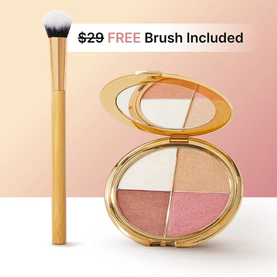 glow wardrobe eye & cheek palette - eyeshadow and highlighter makeup