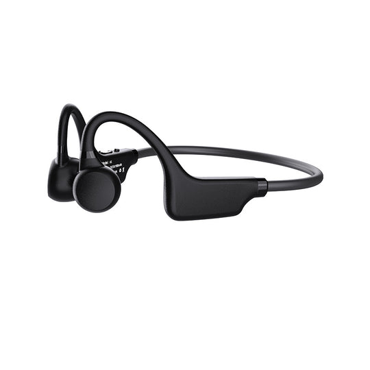 High Quality Headphones - Open Ear Earphones with Bone Conduction Tech, Sweat-Resistant Sports Headset for Workouts, Deep Bass Audio & Smart Mic