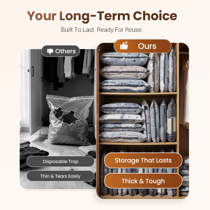 🔥 LAST DAY PROMOTION - 49%OFF 🔥 Travel Vacuum Storage Bags & Portable Pump Set