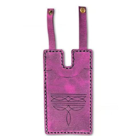 Western Boot Wallet with Snap Strap