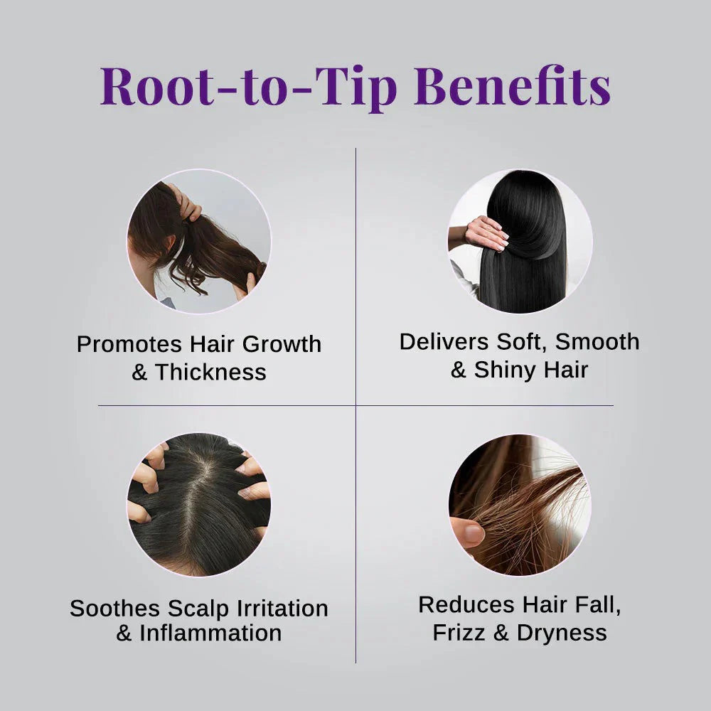 Rosemary & Rice Water Spray For Natural Hair Growth & Hair Thickness