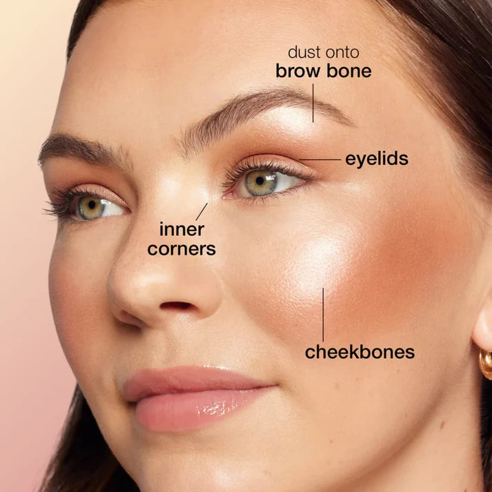 glow wardrobe eye & cheek palette - eyeshadow and highlighter makeup