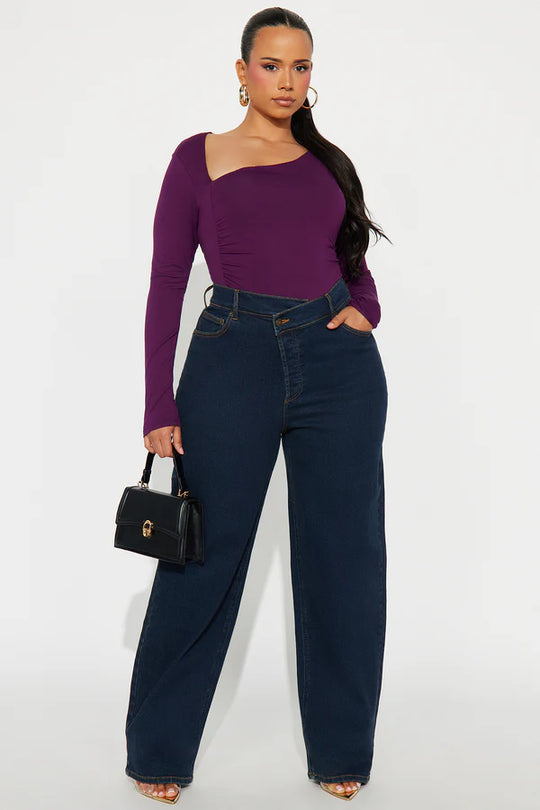 👖50% OFF NOW! ✨ Tall In Sync Stretch Crossover Straight Leg Jeans - Dark Wash