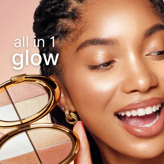 glow wardrobe eye & cheek palette - eyeshadow and highlighter makeup