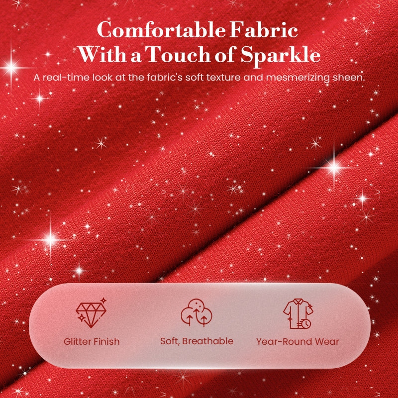 ⏰Last Day Sale - 60% OFF✨Women's Glitter Pullover Sweater & Pants 2-Piece Set