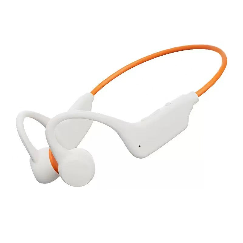 High Quality Headphones - Open Ear Earphones with Bone Conduction Tech, Sweat-Resistant Sports Headset for Workouts, Deep Bass Audio & Smart Mic