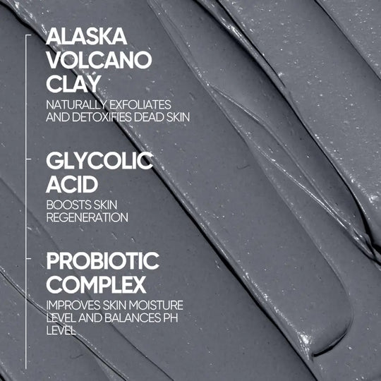 Alaska Volcano Pore Clay Stick – Blackhead Remover Face Mask, Deep Pore Cleansing & Gentle Exfoliating Mud Mask
