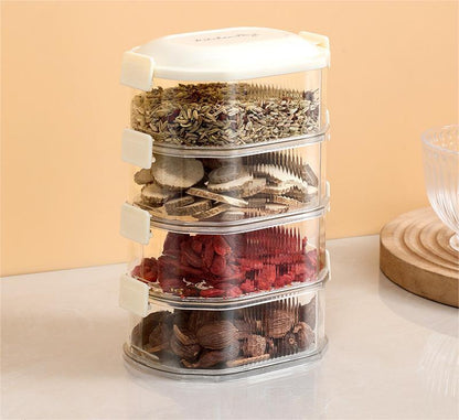 Kitchen Spice Organiser Stackable Food Sealers