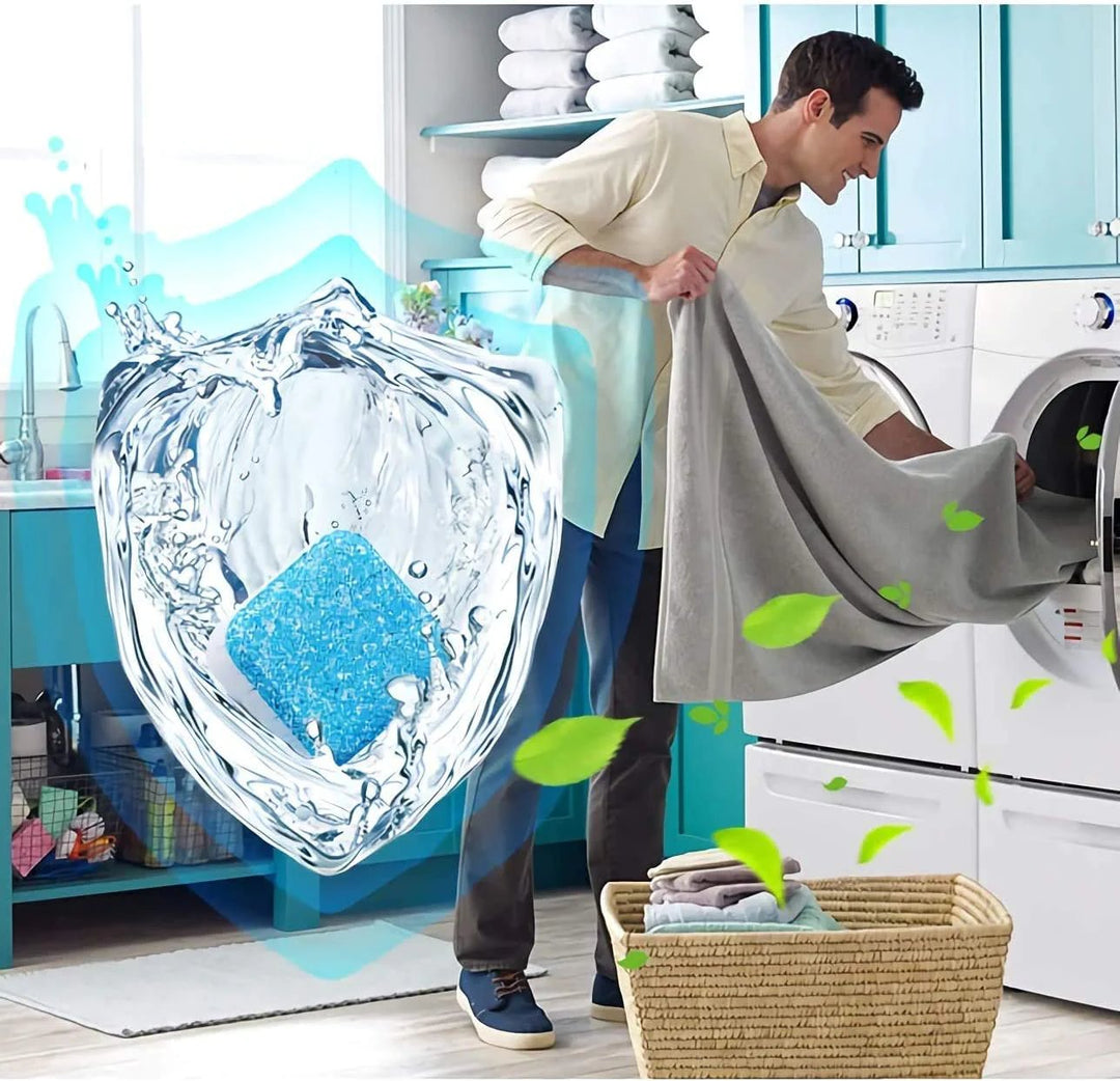 🧼 BUY 2 GET 3 FREE! ✨ Washing Machine Deep Cleaner Tablets – Eliminates 99% Germs, Removes Odors & Prevents Mold 🧽