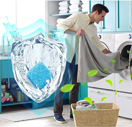 🧼 BUY 2 GET 3 FREE! ✨ Washing Machine Deep Cleaner Tablets – Eliminates 99% Germs, Removes Odors & Prevents Mold 🧽