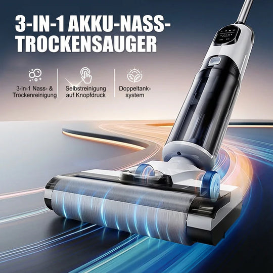 🧹 3-IN-1-NASS-TROCKENSAUGER – Saugen, Wischen &amp; Waschen in einem Schritt • Elektrolytische Sterilisierung • Automatische Selbstreinigung