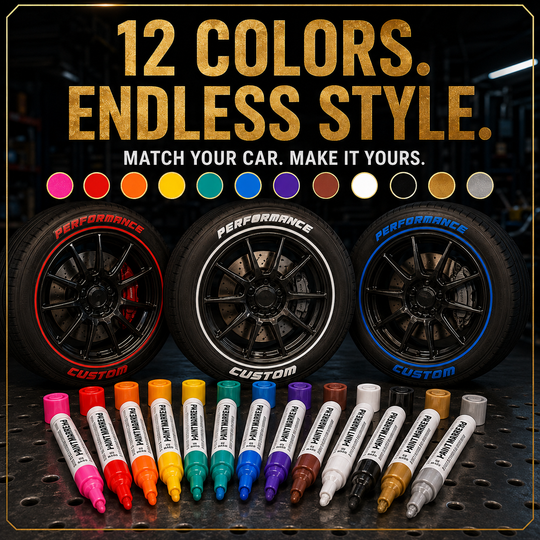 Oil-Based Waterproof Tire Marker Pen（Single-color 5-pack）