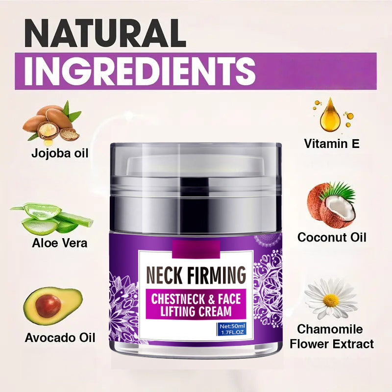 Neck & Chest Firming Cream - Hydrating Moisturizer for Fine Lines, Visibly Smooths Skin with Sodium Hyaluronate, 50g