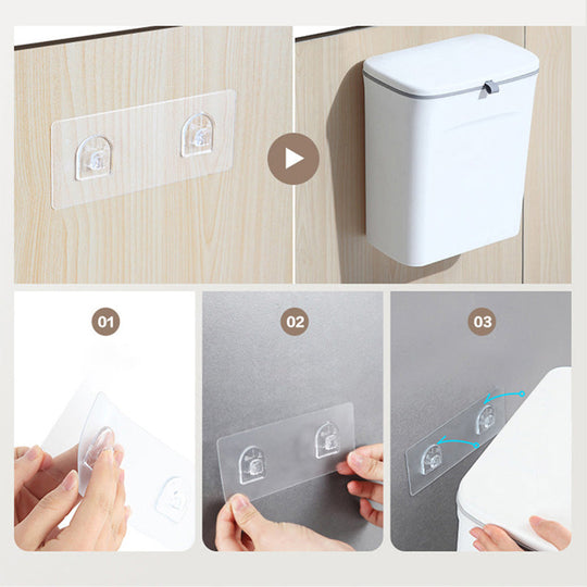 💥2024-ES FORRÓ AKCIÓ 49% KEDVEZMÉNY💥Továbbfejlesztett konyhai függő szemetes (fedővel)