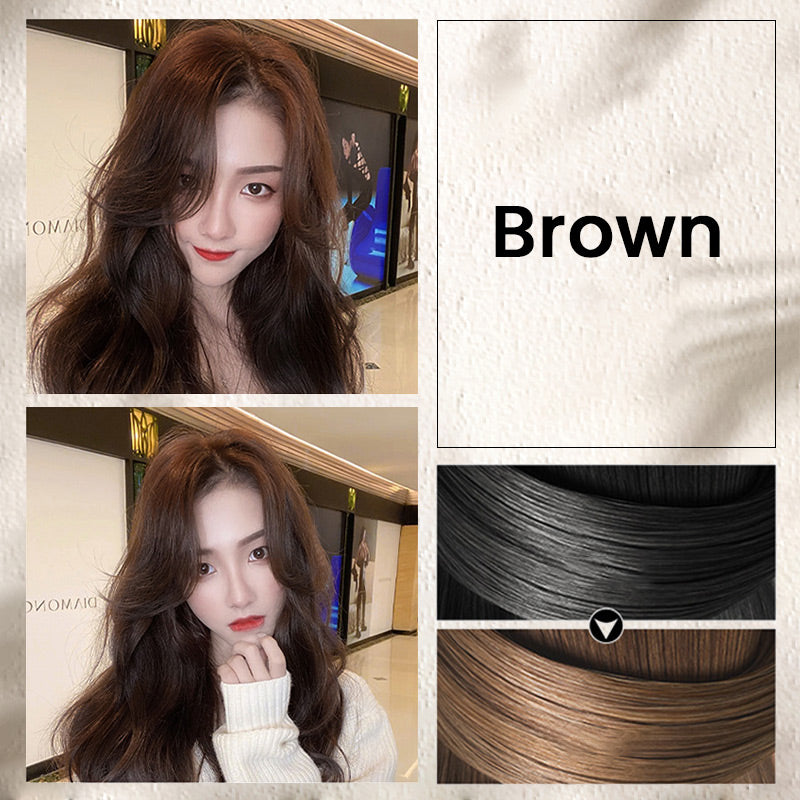 Värviline taimne juuksevärv uuendusliku kammiaplikaatoriga