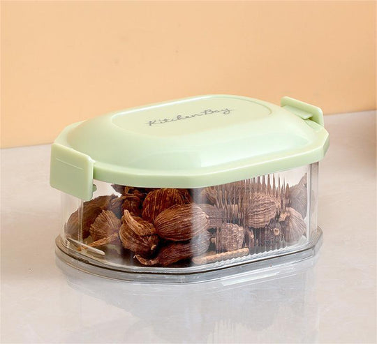 Keittiön mausteen järjestäjä pinottavia ruokatiivisteitä