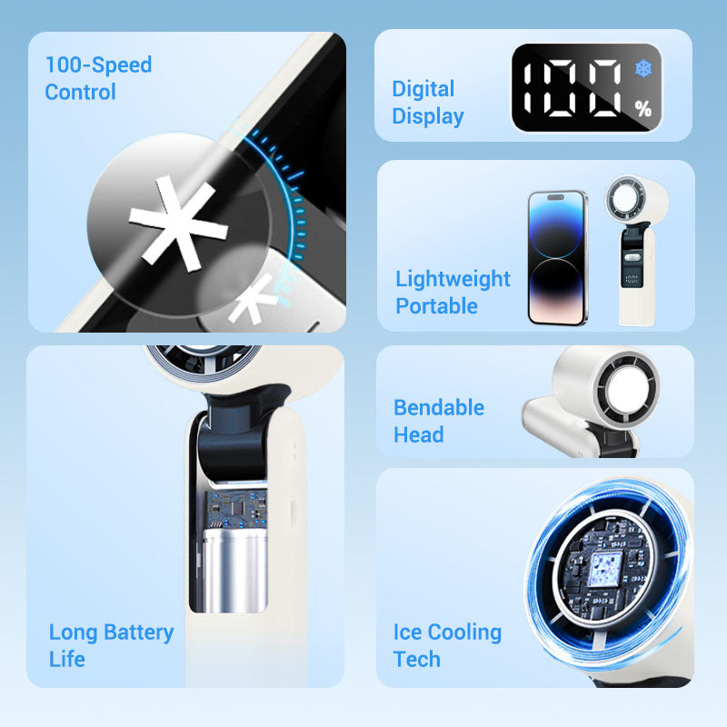 ✨2025 Hot Sale 50% OFF⌛❄️Mini cool handheld powerful fan