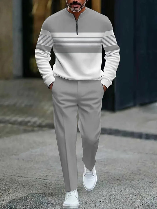 🔥 Bold Graphic Style, Complete 2-Piece Look | Men's Pullover & Pants Set ⚡ Free Shipping
