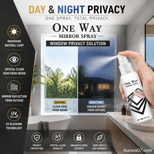 🪟 50% OFF Reflective Window Spray | One-Way Mirror Privacy Shield for Home & Car