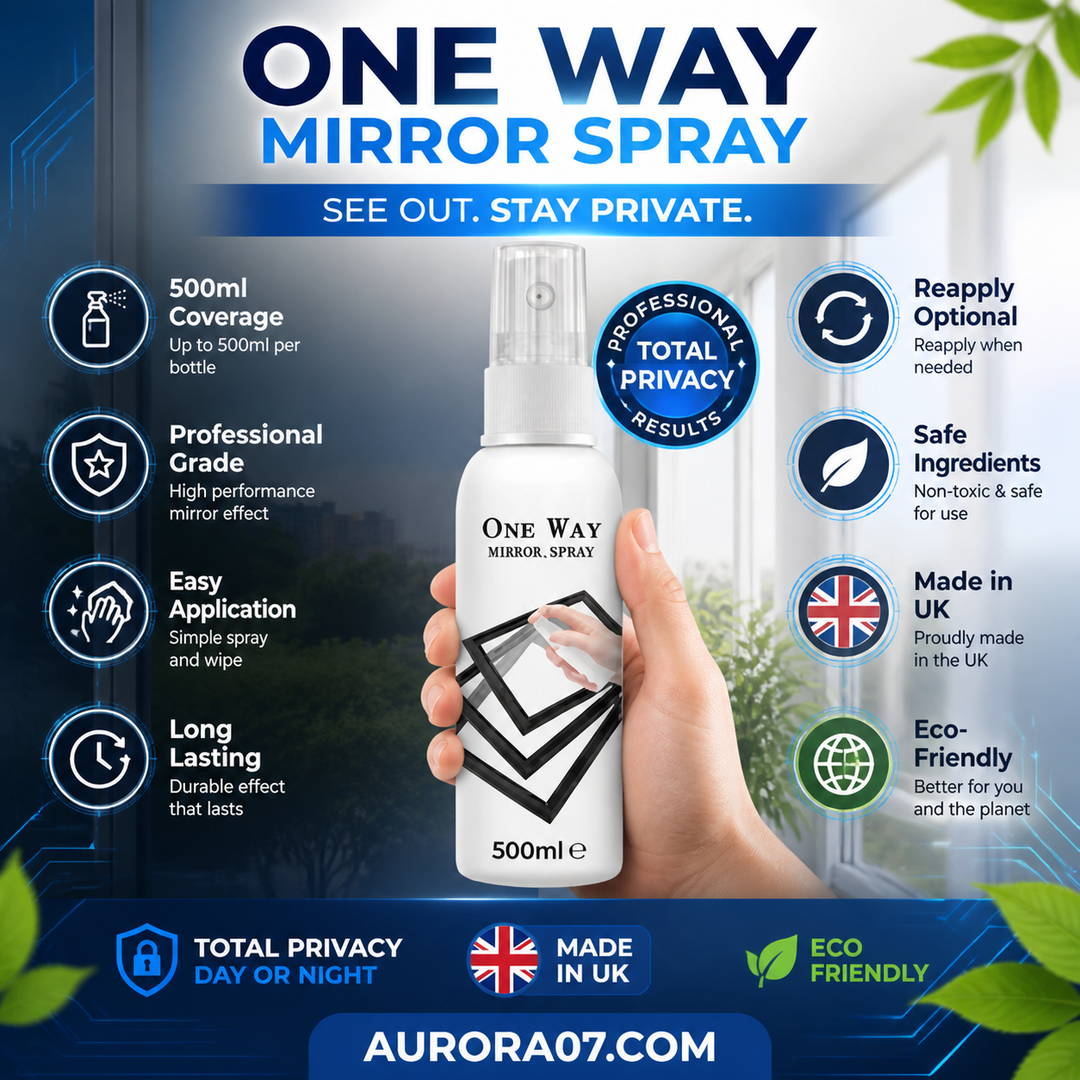 🪟 50% OFF Reflective Window Spray | One-Way Mirror Privacy Shield for Home & Car