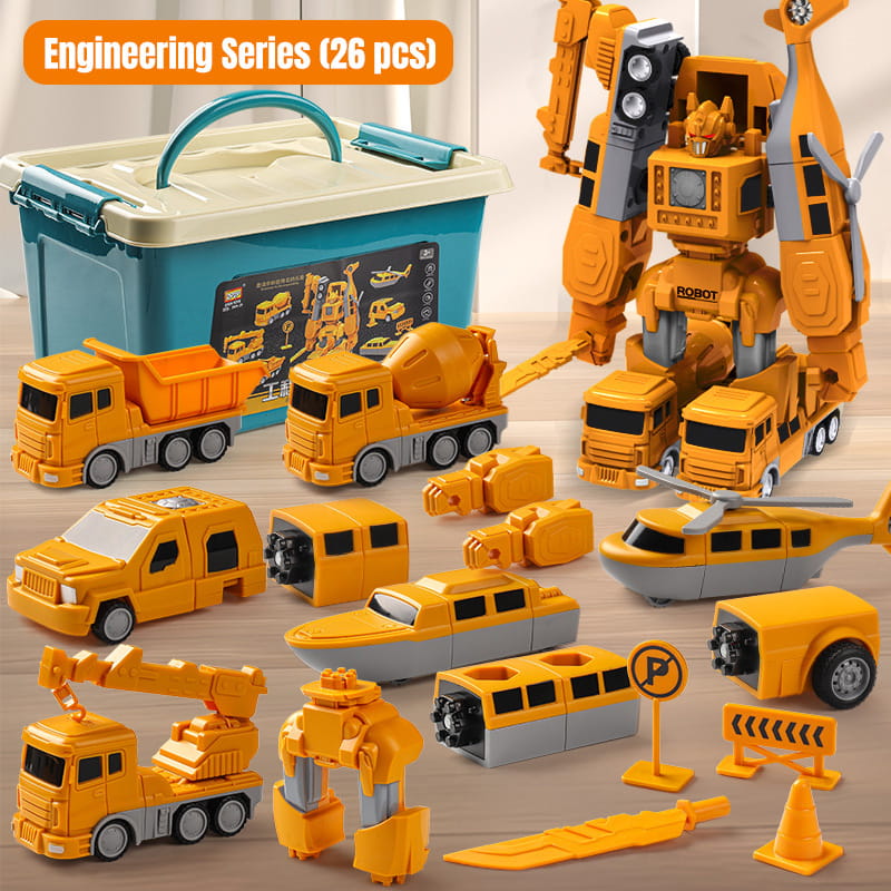 Magnetic Transform Engineering Car Assembled Toys