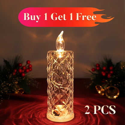 🎁LED Crystal Candle Lights- Romantic Tabletop Night Lights