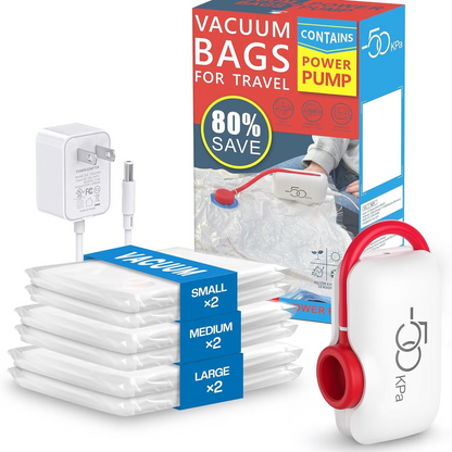 ✨LAST DAY ONLY 49% OFF🔥USB Electric Vacuum Compression Bags – Save Space, Travel Light!