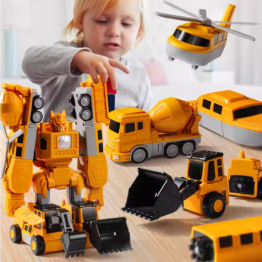 Magnetic Transform Engineering Car Assembled Toys