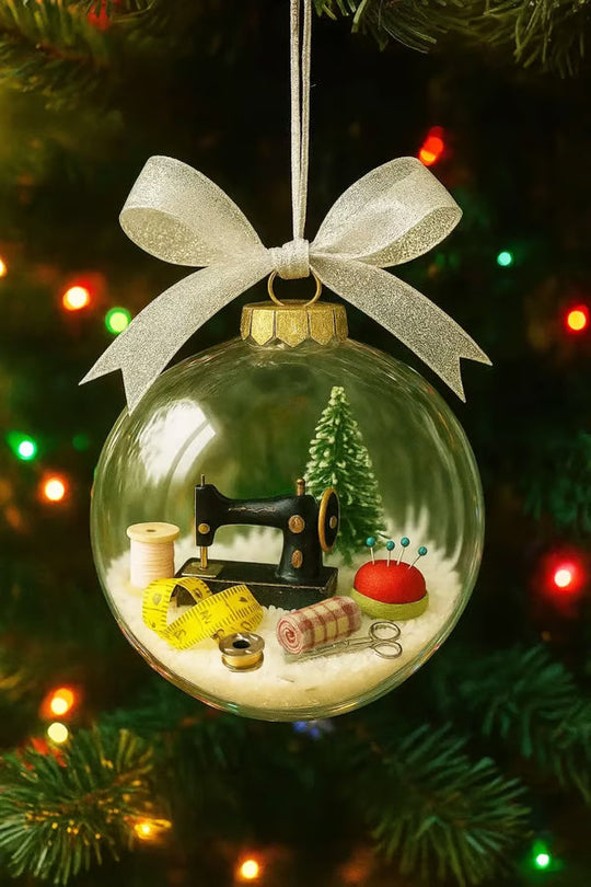 Praznični šivalni okrasek za snežno kroglo🎄