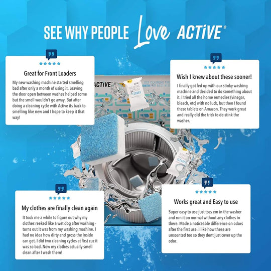 🧼 BUY 2 GET 3 FREE! ✨ Washing Machine Deep Cleaner Tablets – Eliminates 99% Germs, Removes Odors & Prevents Mold 🧽