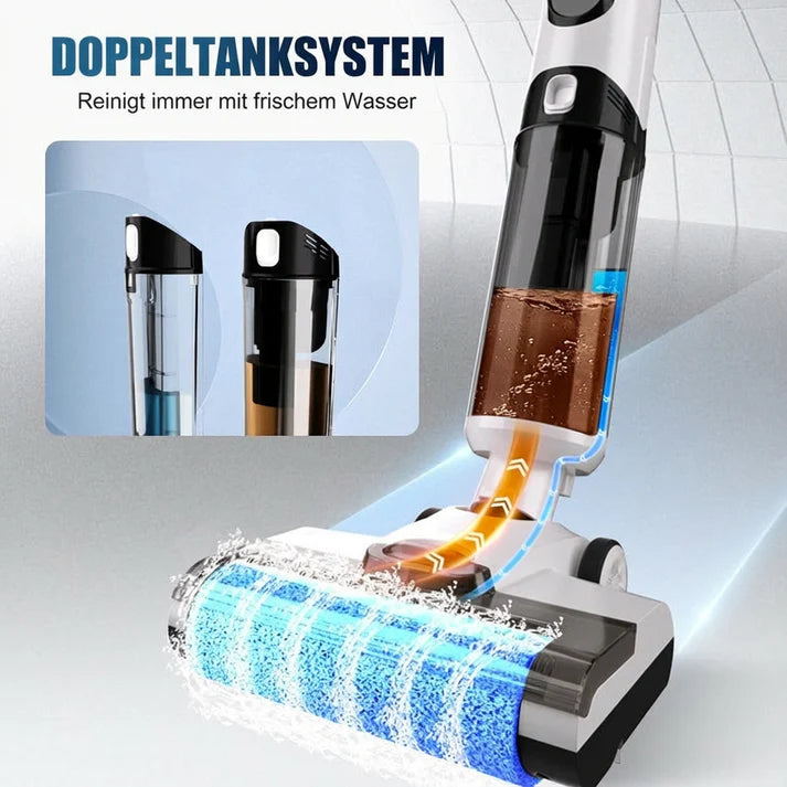 🧹 3-IN-1-NASS-TROCKENSAUGER – Saugen, Wischen &amp; Waschen in einem Schritt • Elektrolytische Sterilisierung • Automatische Selbstreinigung
