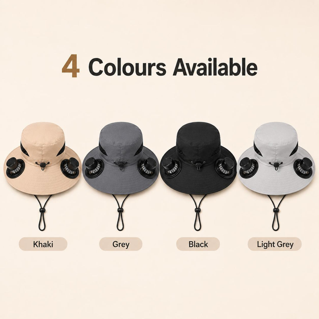 🧢 LIMITED-TIME 50% OFF! ✨ Solar Fan Sun Hat – UPF 50+, Dual Power, Ultralight ☀️
