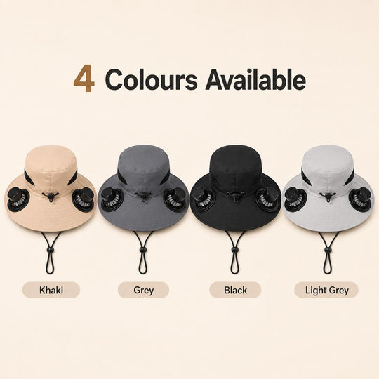 🧢 LIMITED-TIME 50% OFF! ✨ Solar Fan Sun Hat – UPF 50+, Dual Power, Ultralight ☀️