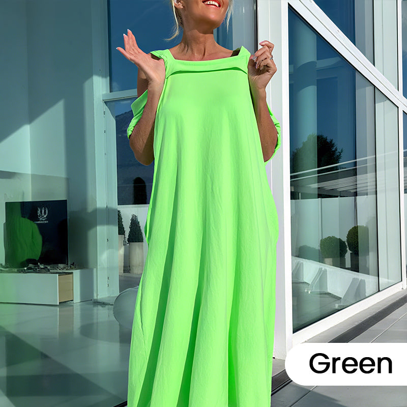 🏖️2025 Summer Specials🌴Women's Casual Cold Shoulder Maxi Dress